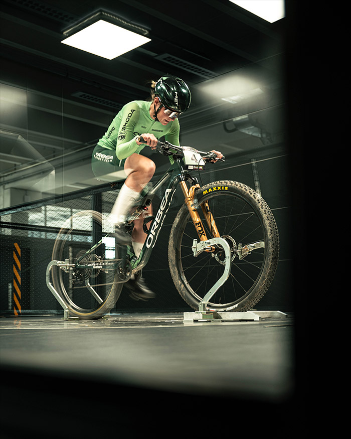 Tube is an advanced wind tunnel at MET HQ, designed for aerodynamic and thermal analysis to help athletes from MTB World Cup teams enhance their performance.